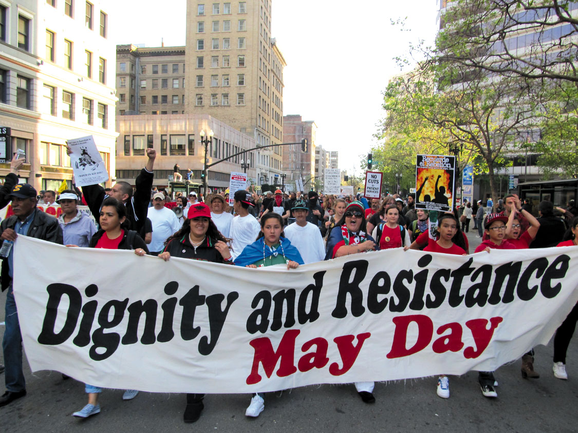 Thousands March in May Day Protests in Oakland Street Spirit