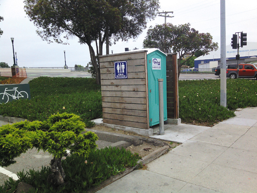 The “Posner Pottie” is the first of its kind and provides 24-hour restroom access.