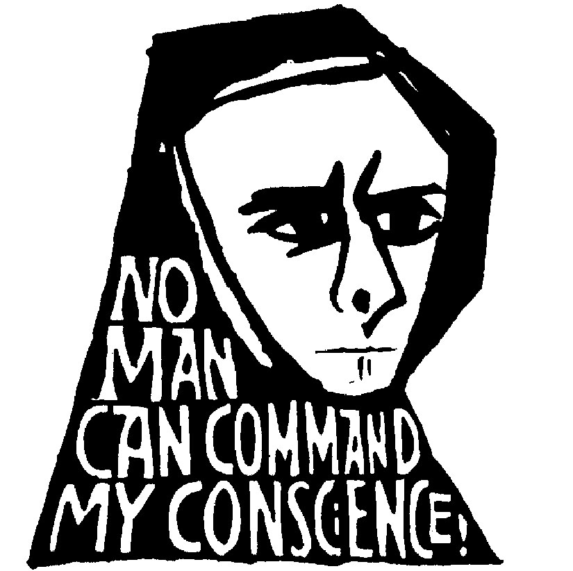 “No Man Can Command My Conscience.” Art by Ben Shahn