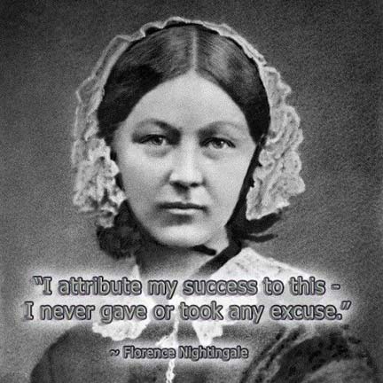Florence Nightingale did the works of mercy with the courage and dedication of a fearless warrior.