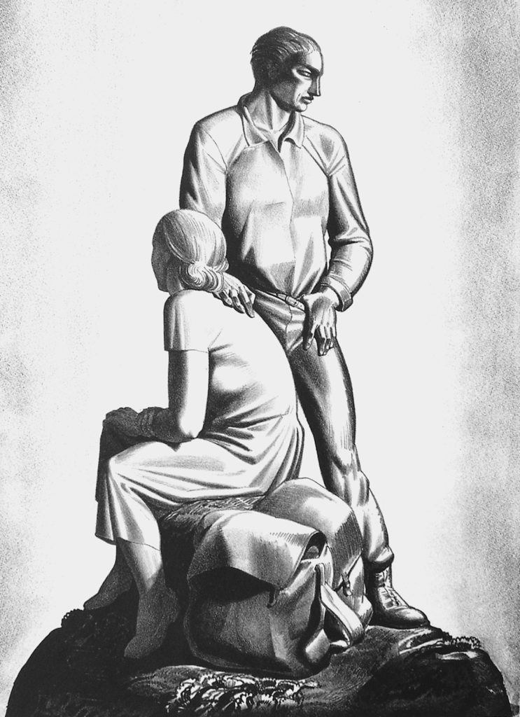“And Now Where?” Lithograph by Rockwell Kent