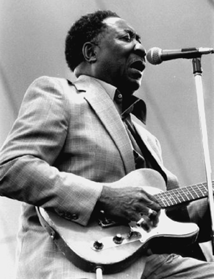 The great blues musician Muddy Waters (pictured above) grew up in this humble wooden shack (below) on the Stovall Plantation near Clarksdale, Mississippi.