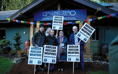 Ground Zero Center for Nonviolent Action still continues to be very active in working for the abolition of nuclear weapons.