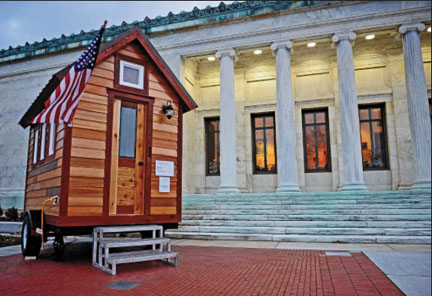 The Toledo Museum of Art commissioned a Tiny House as part of its 2012 Small Worlds exhibition. Photo © Toledo Museum of Art, Andrew Weber Photography.