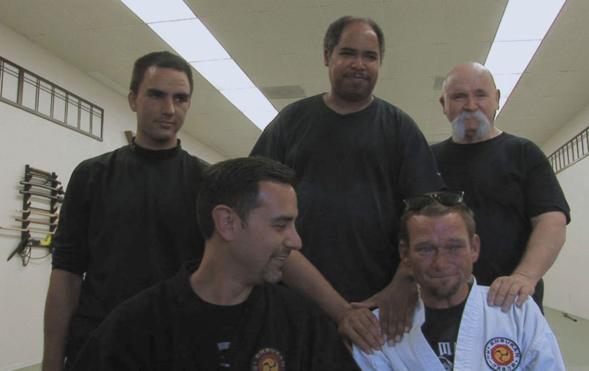 In a highly moving moment in Dogtown Redemption, Jason’s peers at the Concord dojo tell him he is part of their family.