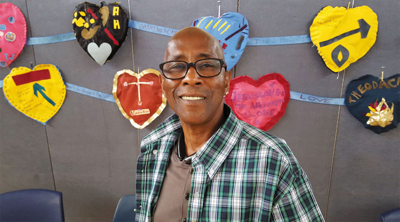 Arivnwine was a homeless recycler on the streets of Oakland before turning his life around. He now has stable housing and is a respected advocate at St. Mary’s Center, serving on their Council of Elders. Lauren Kawana photo