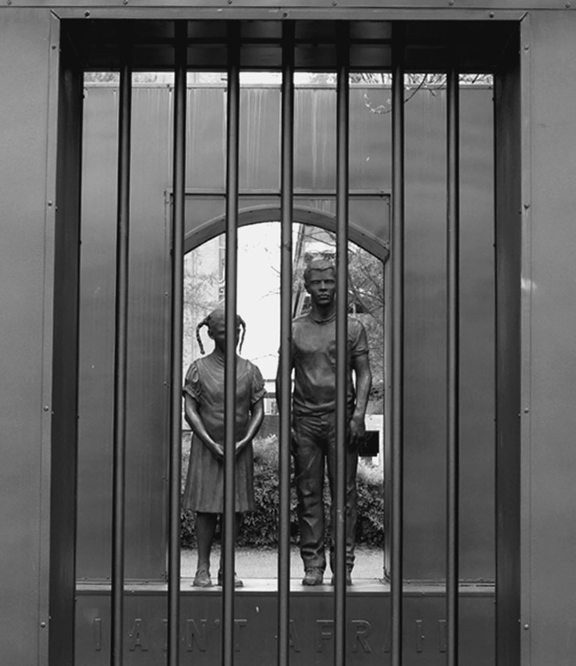 The courage that was the foundation of the civil rights movement is shown in this sculpture in a park in Birmingham, Alabama, where schoolchildren found the courage to go to jail for freedom. Terry Messman photo