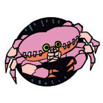 Illustration of a crab. This is a symbol for the zodiac sign Cancer.